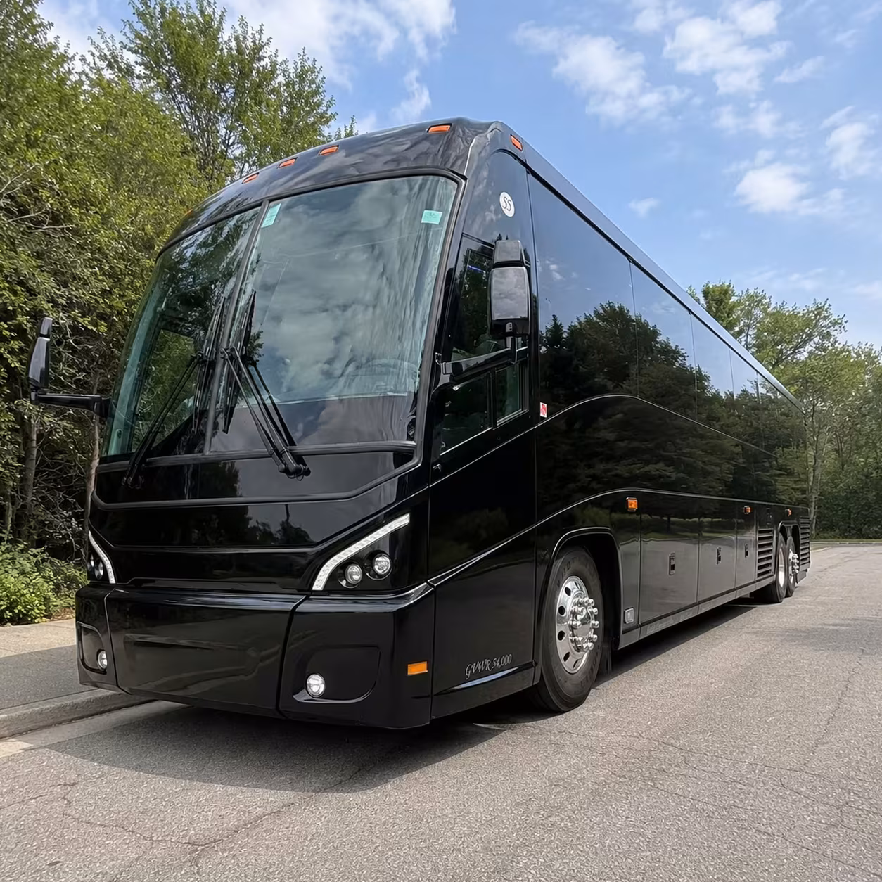 56 passenger charter bus