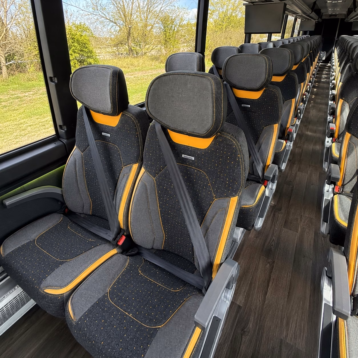 omaha charter bus rentals for group pickups at eppley airfield