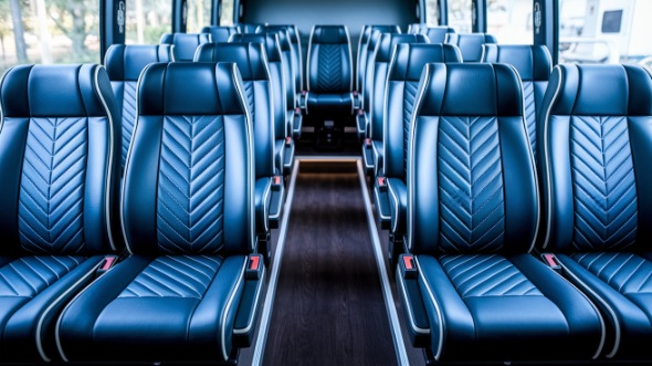 omaha 25 passenger minibus inside