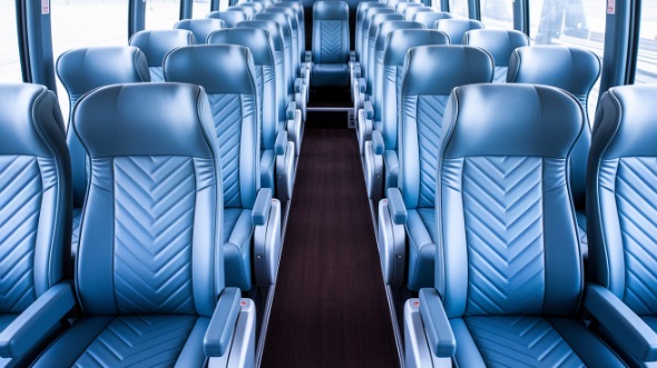 omaha 50 passenger charter bus interior