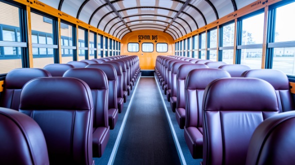 school bus rental interior omaha