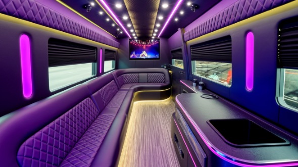 sprinter limo rental interior omaha
